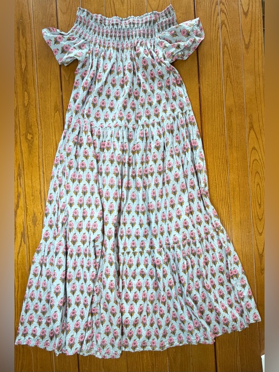 Marea By Liz Joy Dresses & Skirts - Marea by Liz Joy Smocked Floral Block Print Maxi Dress